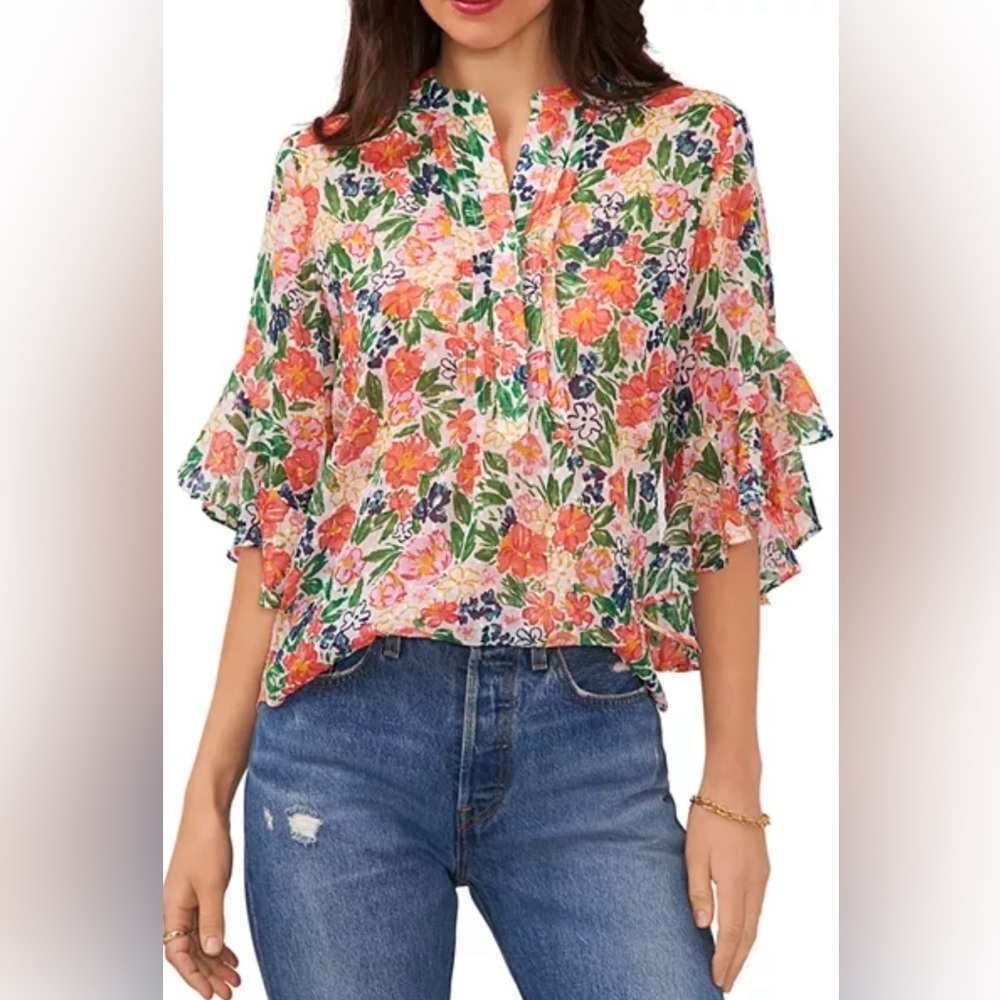 Vince Camuto Multicolor Floral Blouse